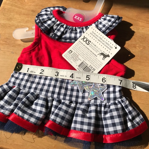 NWT-Size XXS, Patriotic Pets, Fur Baby Dress - Picture 7 of 8